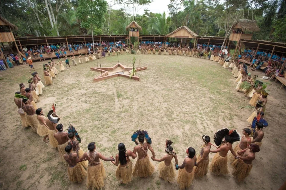 Kuntanawa tribe Brazil Acre circle