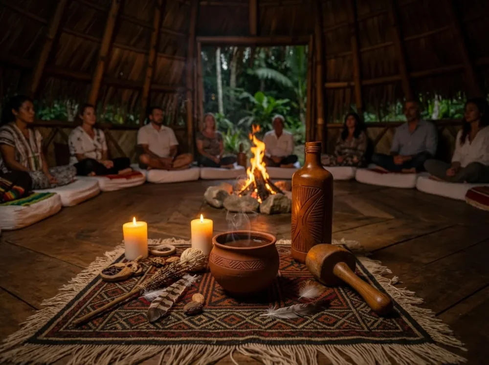 Ayahuasca Banisteriopsis Caapi ceremony